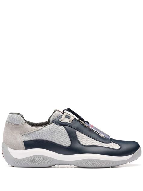 www.prada sneakers used navy blue cheep cheap|prada americas cup sale.